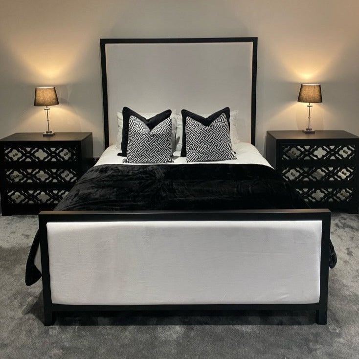 The Bespoke Royal Monochrome Bed- Metal Frame
