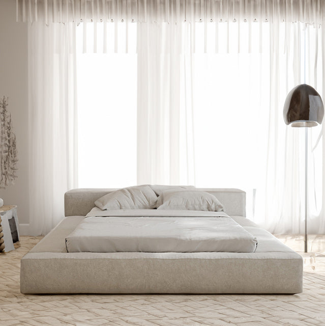 Lukas Boucle Upholstered Bed Frame