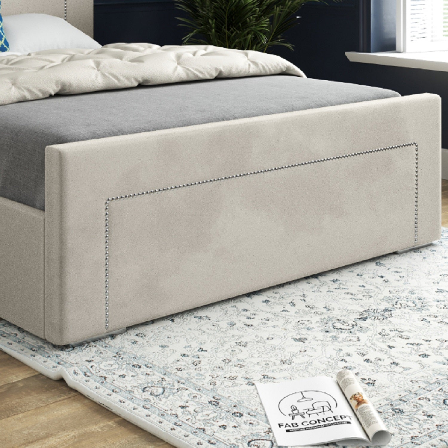 Lucca Upholstered Soft Velvet Bed Frame