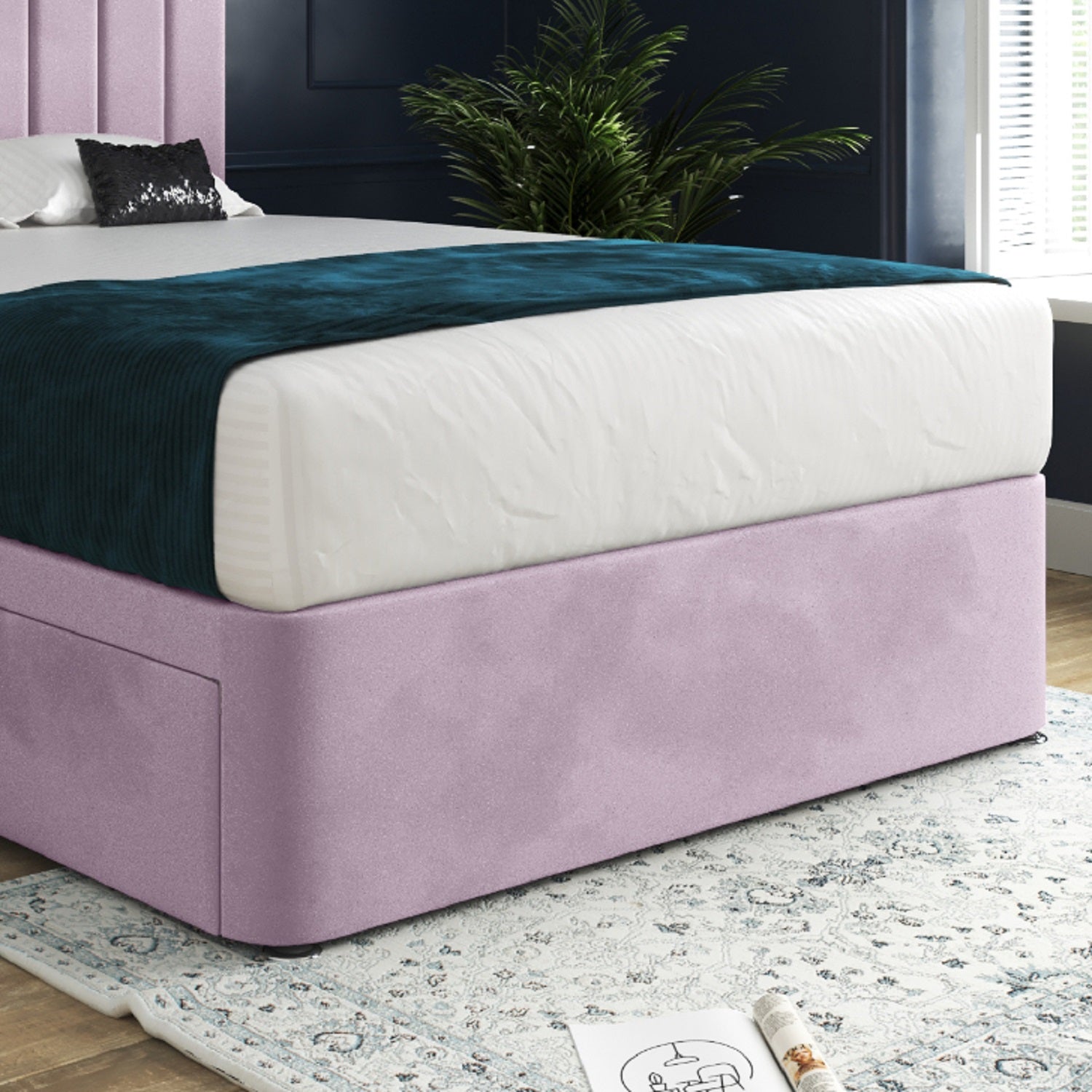 Marcelo Upholstered Soft Velvet Bed Frame