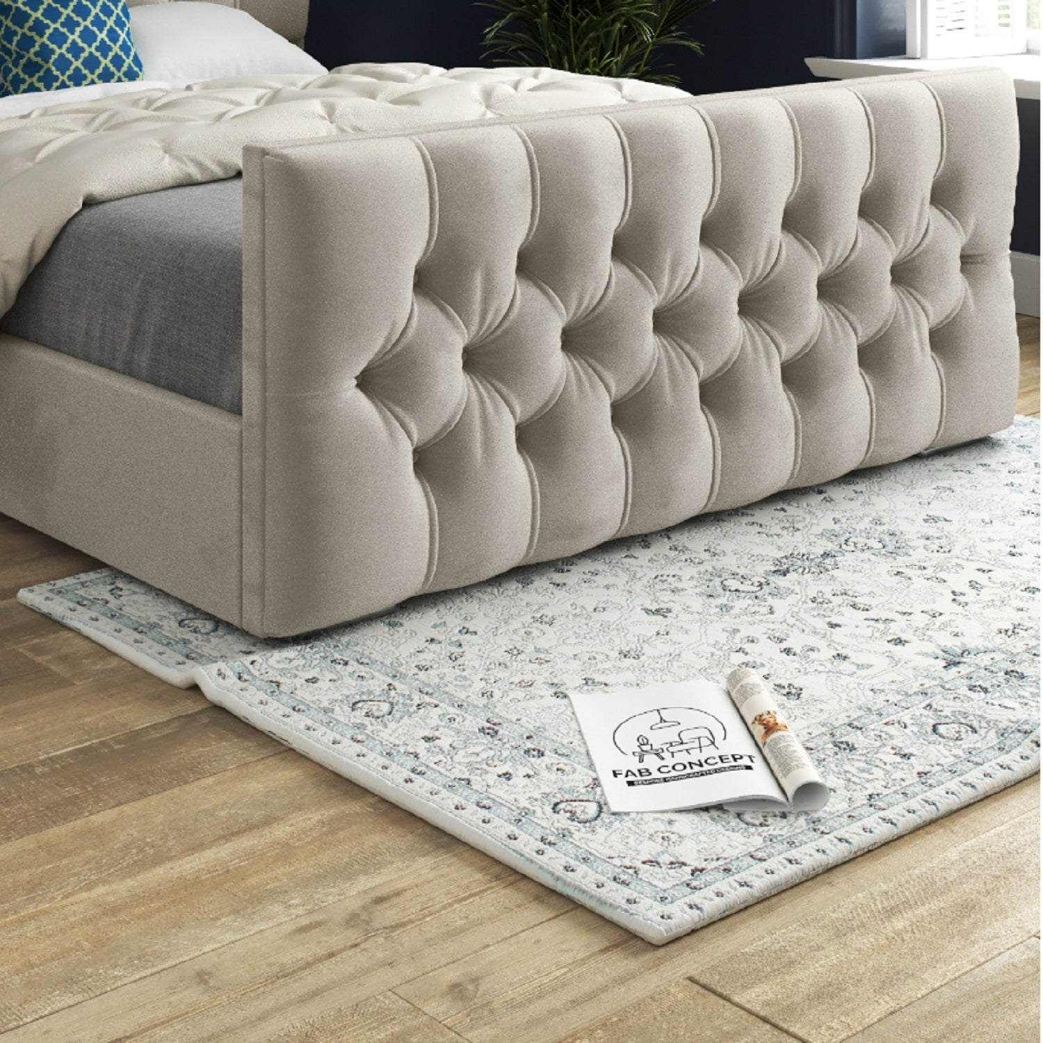 Novara Upholstered Soft Velvet Bed Frame