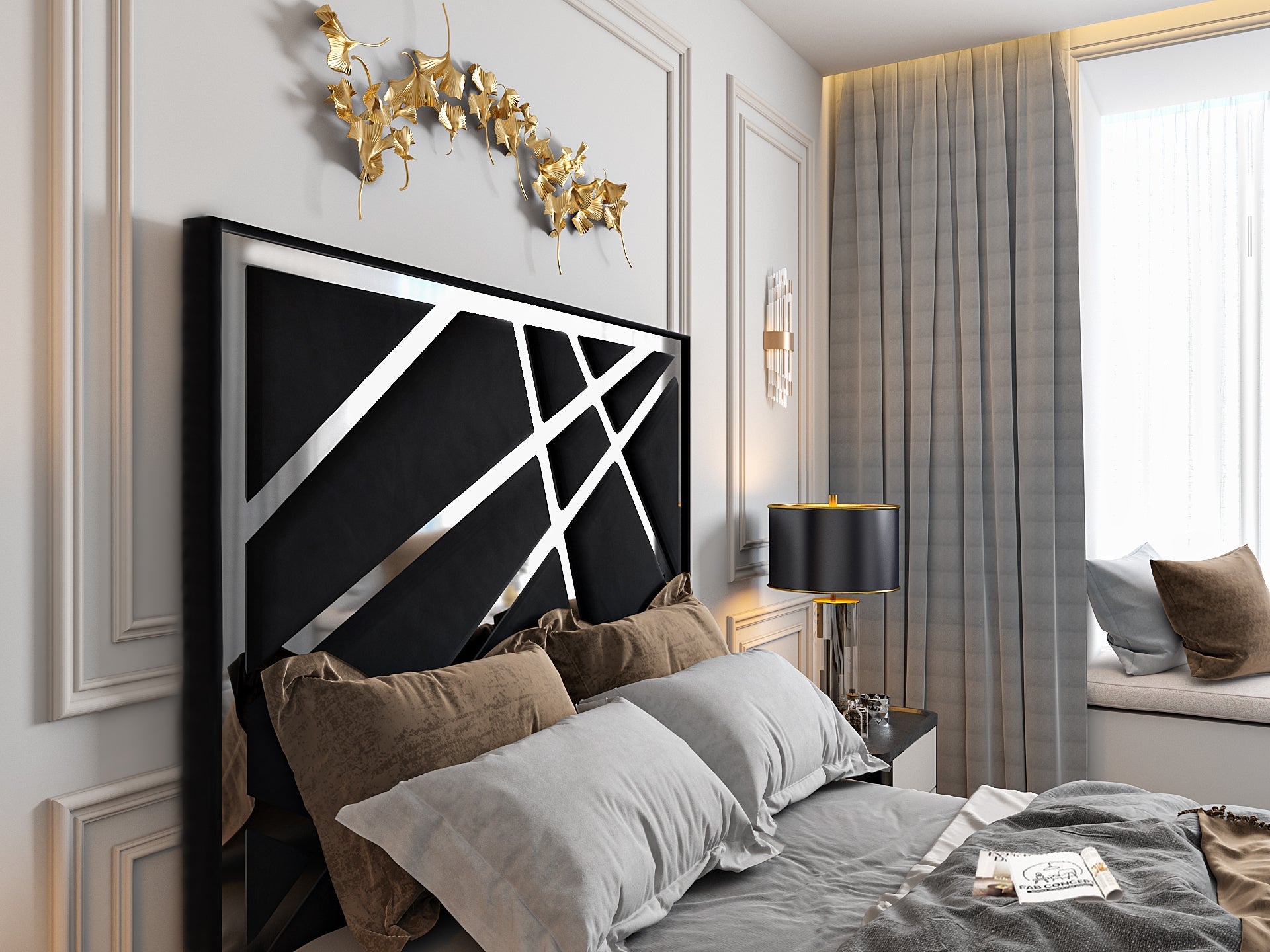 Rayleigh Upholstered Soft Velvet Tv Bed Frame